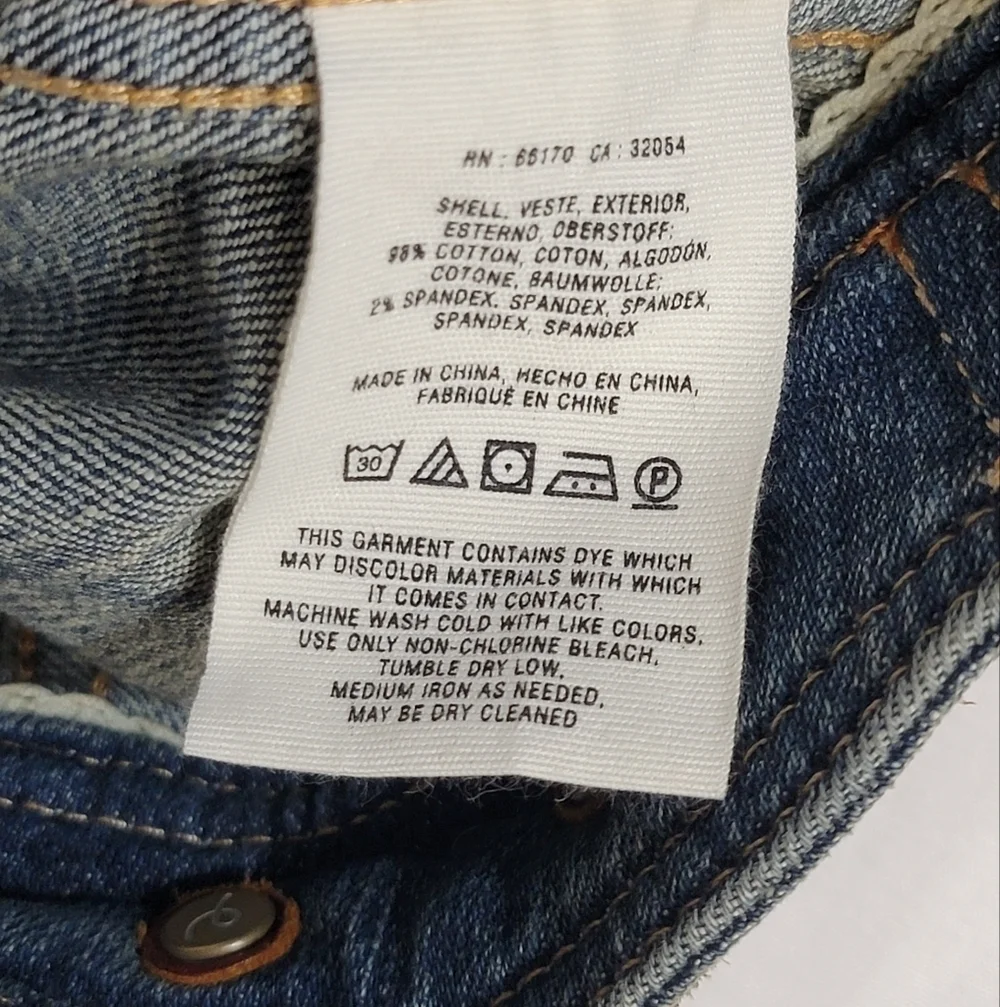 Pilcro and the Letterpress Anthropology Blu Distressed Denim Jean Jacket Size XS